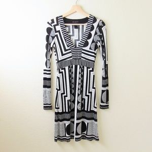 Custo Barcelona • Geometric A-Line Dress